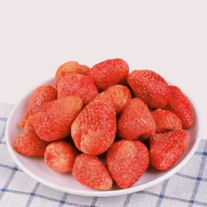 Premium Freeze-Dried FD Whole Sweet Strawberries Natural Tasty Ready-to-Eat Snack No Artificial Flavors Colors Preservatives