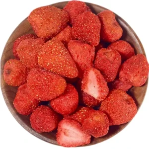 Premium Freeze Dried Sweet Strawberries 100% Natural No Added Sugar Semi Soft Texture