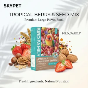 Premium Large Parrot Food Natural Bird Seed Mix with Freeze Dried Fruit Flower Seeds for Macaw African Grey Supplier