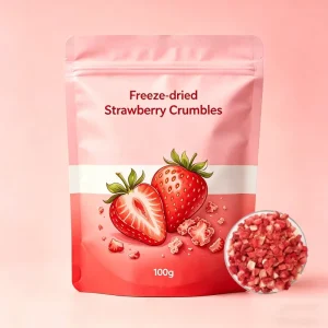 Premium Quality FD Strawberry Crumble Nutritious Freeze Dried Strawberry Crumbles