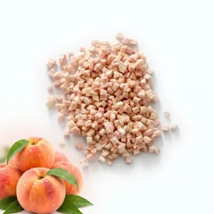 Premium Quality Freeze Dried Juicy Peach Chunks No Preservatives for Bakery and Cereal