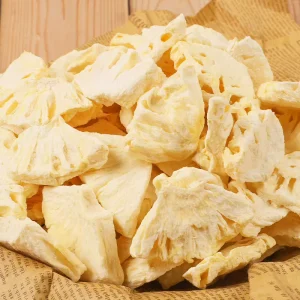 Premium Quality Organic Freeze Dried Pineapple Sweet Preserved Fruit Slices for Snacks and Recipes in Bulk Packaging