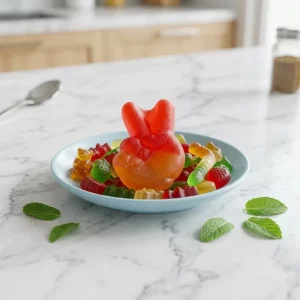 Premium Quality Rock Paper Scissors Hand Shaped Gummy Candy Bulk Fruit Flavored Interactive Sweets for Export