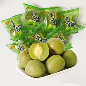 Preserved Green Plum Crispy Fruit Snacks Sweet and Sour Bulk