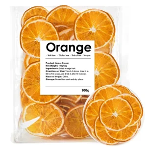 Price Dehydrated Dried Oranges for Cocktails Dried Orange Slices100g No Sugar Added Fruit Tea