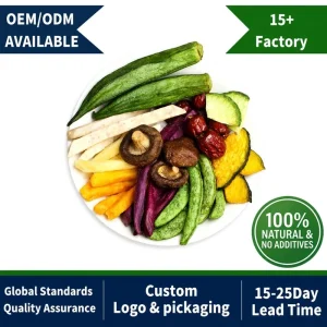 Private Label Bulk Freeze Dried Mixed Fruit Chips OEM Healthy Snack BRC Certified Dried Vegetables Dried Fruit