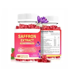 Private Label Factory Gummy Supplement Sugar Free Low Calorie Saffron Extract Gummies