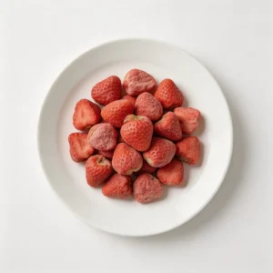 Private Label Organic Freeze Dried Strawberry Whole Slices FD Healthy Fruit Snack for Tea Infusion