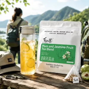 Private Label Plum Jasmine Fruit Tea Blend Organic Caffeine Free Bagged Tea Cold Brew Overnight Infusion Pineapple