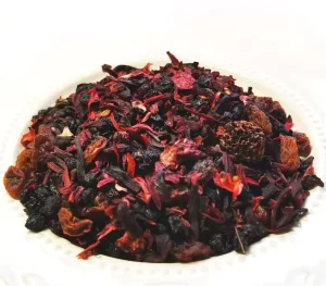 Private Label Rum Flavored Raspberry Fruit Tea with Strawberry and Hibiscus Mixed Dried Fruits