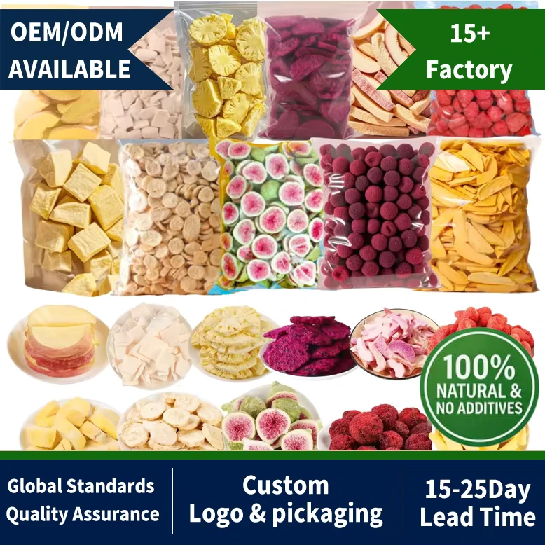Pure Natural FD Fruit for Baby Food Custom Private Label FD Snacks Freeze Dried Ingredients for Bakery Dried Fruit