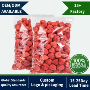 Pure Natural FD Fruit for Baby Food FD Strawberry Freeze Dried Ingredients for Bakery Dried Vegetables Dried Fruit