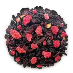 Raspberry Blueberry Blends Sour Taste Apple Raisin Hibiscus Hot & Cold Tropical Drink OEM Bubble Tea Bag Pack Scenic Area Pick