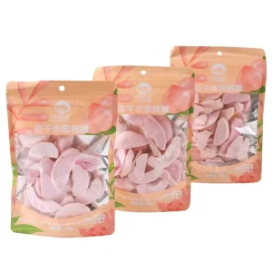 Ready to Eat Freeze Dried Peaches Delicious Fruit Snack Factory FD Vacuum Packed 60g Dried Fruit