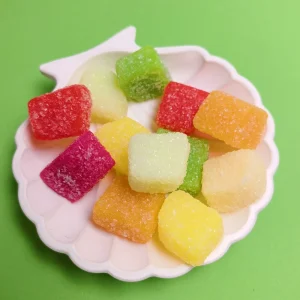 Realistic Artificial Fruit Slices Candy Model 100Pcs Bag Miniature Doll House Sweets Food Toys for Tableware Holiday Party Decor
