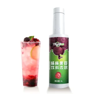 Red Bayberry Fruit Puree Drink Beverage Fruit Puree Pulp Concentrate for Bubble Tea Store