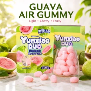 Red Big Gummy Candy Air soft Fruity Gummy Candy MiniGuava Flavor High Appearance New Snack Bulk
