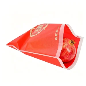 Red Soft Seed Pomegranate Fruit Packaging Bag Fresh Fruit Produce Direct Supply Food Grade Breathable Packaging Bag
