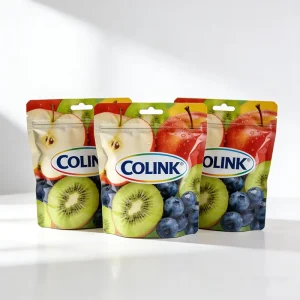Reusable Aluminum Foil Doypack Pouch Custom Printed MOQ 200pcs Food Safe Snack Dried Fruit Packaging Bag