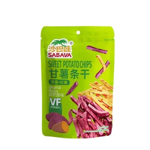 SABAVA 100g/150g Vietnam 100% Real Dry Fruit Vegetables Hard Purple Sweet Potato Fries Ready Eat 12 Months Shelf Bag