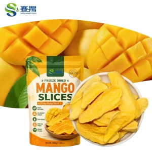 SAIYANG 100% Natural No Sugar Nutrition Snacks Dried Fruit Freeze Dried Mango Slices Bulk Freeze Dried Mango Snacks