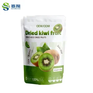 SAIYANG Price 100% Natural Freeze Dried Kiwi Fruit Slices FD Drying Syrup Preservation Freeze Dried Kiwifruit Chips