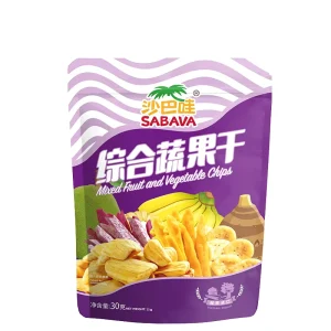 Sabawa 30g Sweet 100% Real Dried Fruits & Vegetables Snack Ready to Eat in Bag 12 Months Shelf Life Made Vietnam No Ingredients