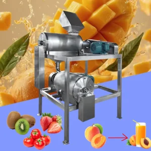 Single Double Channel Fruit Tomato Puree Extractor Mango Apple Peach Kiwi Blueberry Fruit Pulp Juice Making Machine