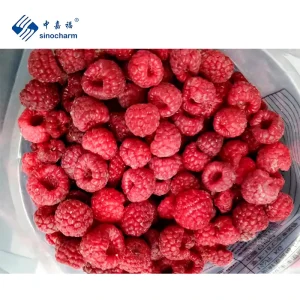 Sinocharm HACCP Factory Supply Level A Organic 500g Frozen Fruits IQF Raspberry