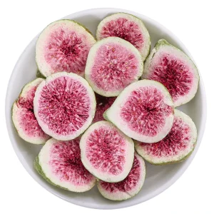 Sliced Freeze Dried Figs Sweet Taste Preserved Healthy Snack Natural Style Vacuum Sealed Pack Bulk Dried Fruit