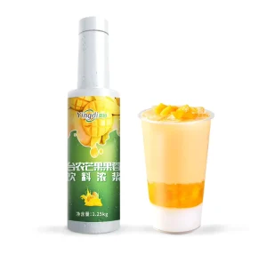 Small taiwanese mango fruit puree drink beverage fruit puree concentrate for milk tea bubble tea fruit tea store