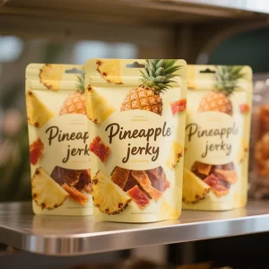 Smell Proof Plastic Pineapple Mango Dried Fruit Stand up Zipper Pouch Dragon Pineapple Banana Durian Fruit Dried Bag
