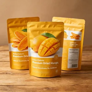 Soft Dried Mango Strips Premium Tropical Fruit Dehydrated Mango Resealable Stand up Zipper Pouch Sugar Baby Food & Pet Food