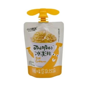 Spout Stand Pouch Food Grade Packaging with Gravure Printing for Salad Milk Banana Dairy Drinks Jelly Smoothies Ice Cream