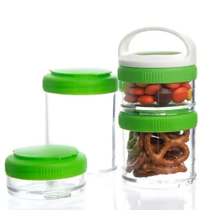 Stackable Snack Containers Set of 4