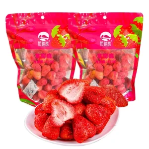 Strawberry 70g Sweet Preserved Dried Fruits Bulk Pack Ready to Eat