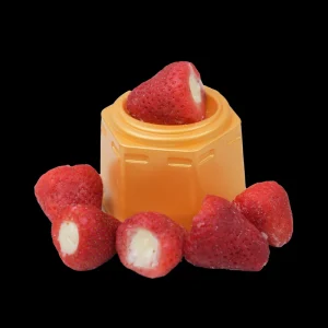 Strawberry Fruity 3D Fruit Ice Cream with Milk Halal Certified 120g Box Packaging