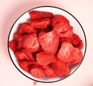 Sugar Free Freeze Dried Strawberry Slices, OEM Private Label, FD Sliced Strawberry Factory Direct