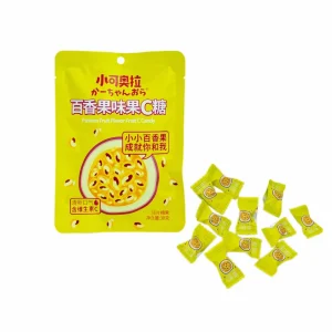 Sugar Free Passion Fruit & Mint Tablet Candy Lozenges in Bag Packaging for Fresh Breath