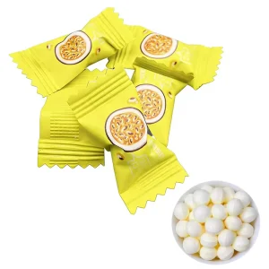 Sugar Free Passion Fruit Mint Tablet Candy with Vitamin C 500g Bags Ball Shape Snack