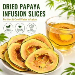 Sulfur Free No Additives AD Dried Fruit Digestive Health Infusion Water Healthy Snacks Natural Bulk Dehydrated Papaya Slices