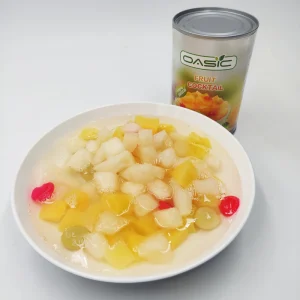 Sweet Canned Fruits Cocktail Preserved in Syrup Ready to Eat From China