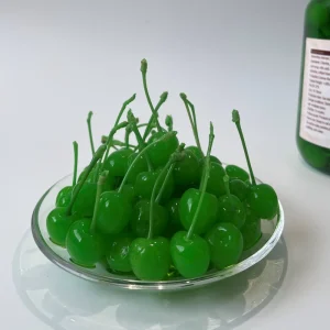 Sweet Canned Green Cherries in Light Syrup No Preservatives Canned Fruit for Baking & Cocktail Decoration