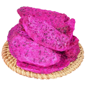 Sweet Dragon Fruit Sliced FD Dried Hard Texture Snack 1kg Ready to Eat Bulk Packaging 18 Months Shelf Life