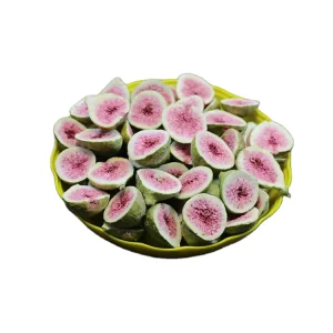 Sweet Half-Cut Freeze-Dried Figs Sugar-Free Crispy Fruit Preserved Snacks Bulk Packaging Freeze-Dried Process