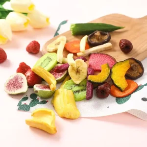 Sweet Tasting Freeze Dried Fruits and Vegetables Snacks FD Drying Process with Syrup Preservation Bulk Packaging