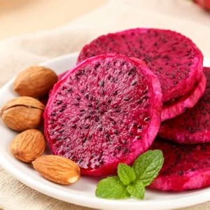 Sweet Tasting Water Preserved 50kg Dried Dragon Fruit Slices Open Air Cultivated Low Moisture China FD Drying Fruit