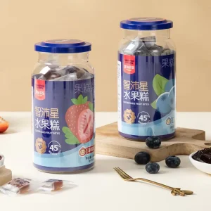 Sweet and Sour Taste Strawberry Blueberry Flavor No Salt Healthy Fruit Snacks Fruit Bite Bar