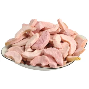 Sweetened Natural Freeze Dried Sliced Peach Fruit Vacuum Pack for Baked Cereal Snack Ready to Eat in Bulk