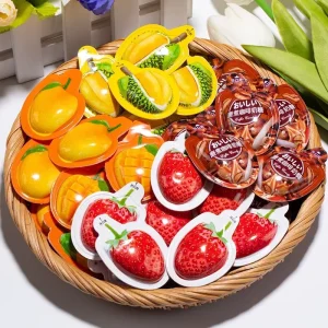 TNCI 3D Milk Candy Passion Fruit Treats Assorted Flavors Fun Shape Snacks Rich Creamy Bulk Grocery Pack